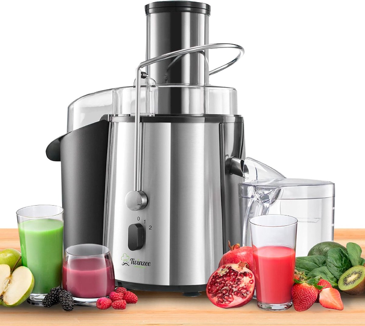 De Stellar Sapcentrifuge Juicer 850W 2 Snelheden in één oogopslag