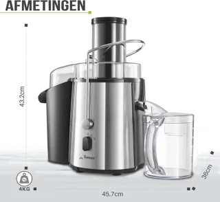 Stellar Sapcentrifuge Juicer 850W 2 Snelheden