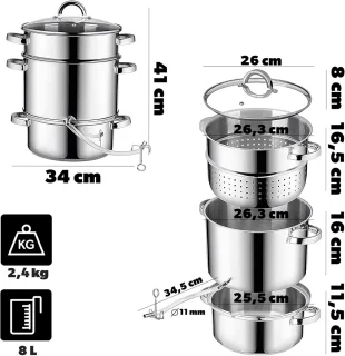 Stoomsapcentrifuge RVS