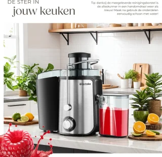 tectake Juicer Sapcentrifuge 600W Roestvrij staal