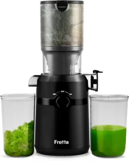 Thijox koude pers sapcentrifuge Fretta slow juicer zwart