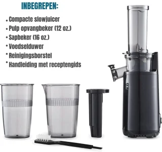 Thuys Koudpers Juicer Zwart 9x9x30cm