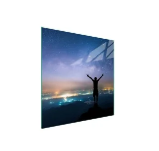 TMK ArtDeko Serie - Glazen Beschermplaat 50x52 cm - Sterren