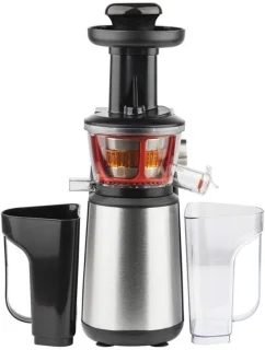 Vertical juicer, zwart, roestvrijstaal