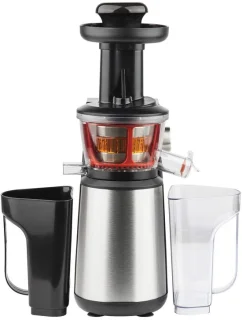 Verticale slowjuicer, zwart, roestvrij staal