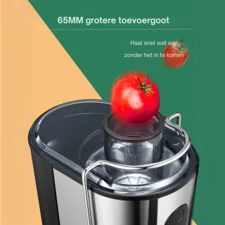 VIN Professionele Sapcentrifuge Juicer - RVS/Zwart