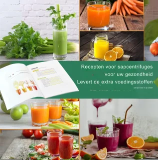 VIN Professionele Sapcentrifuge Juicer - RVS/Zwart