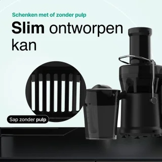 Vivid Green Sapcentrifuge 1200W 1.25L 3 Snelheden