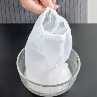 Witte nylon filterzakken voor juicer - 10 stuks