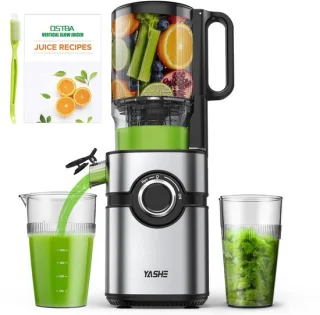 Yashe koudensap juicer met 12,7 cm brede toevoerslang, zwart