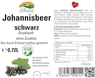 Zwarte bessensap 3 x 720 ml