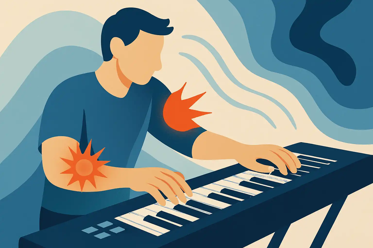 Blijf spelen zonder pijn: zo voorkom je pols- en schouderklachten als keyboardspeler