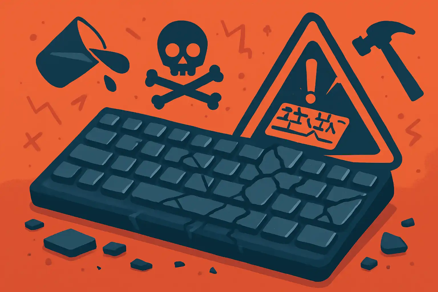 De tien manieren waarop je je keyboard het snelst kapotmaakt (en hoe je ze voorkomt)