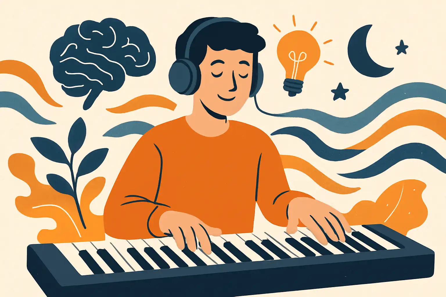 Speel je stress weg: hoe keyboardspelen je focus, creativiteit en slaap kan verbeteren