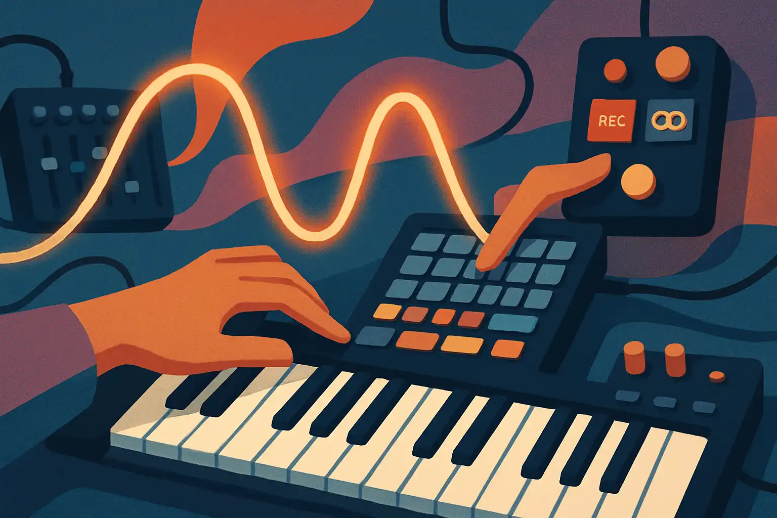 Zo bouw je met je keyboard een onweerstaanbare live-looping set: hardware, workflow en performance hacks