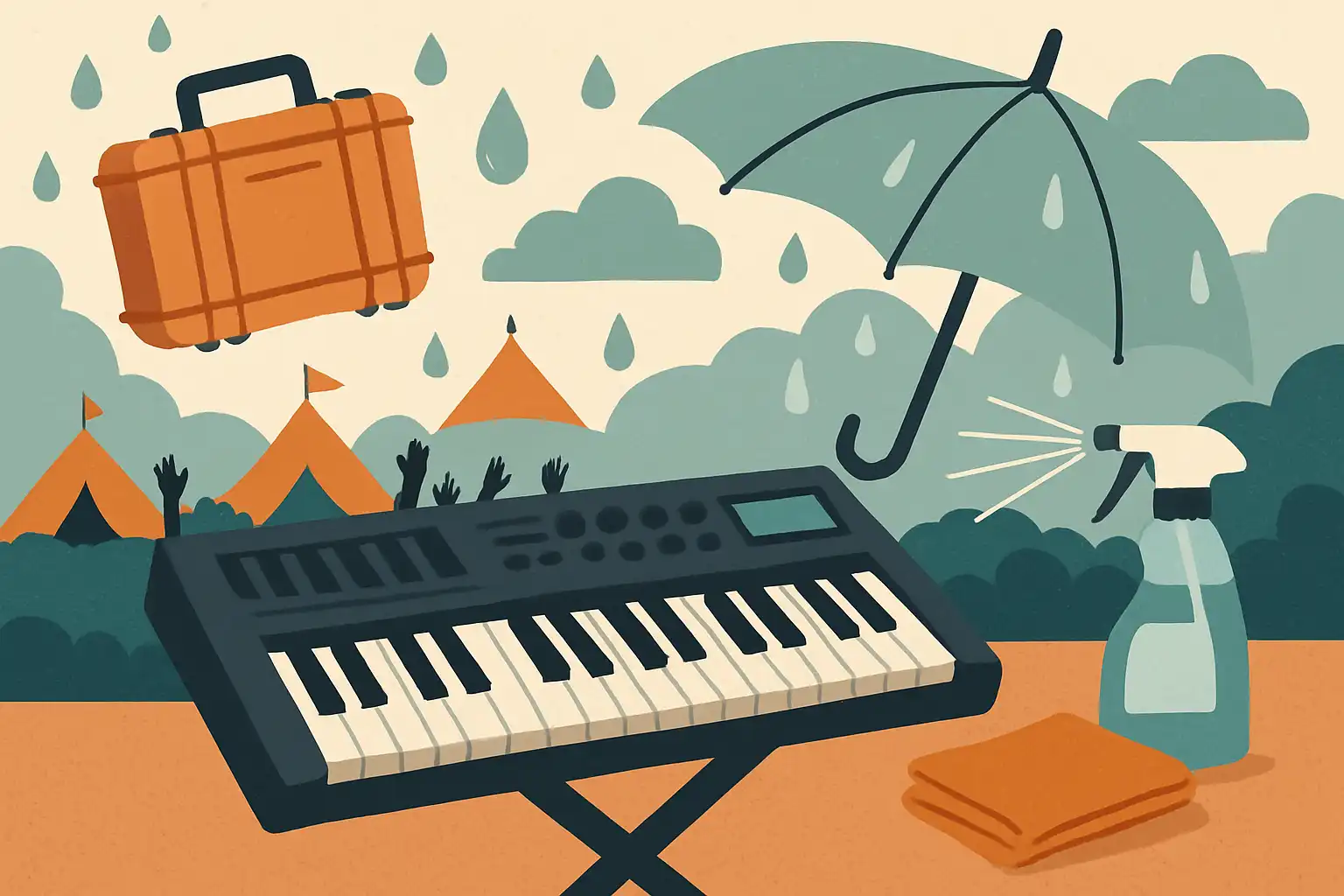 Zo maak je je keyboard festivalproof: bescherming en onderhoud voor outdoor shows