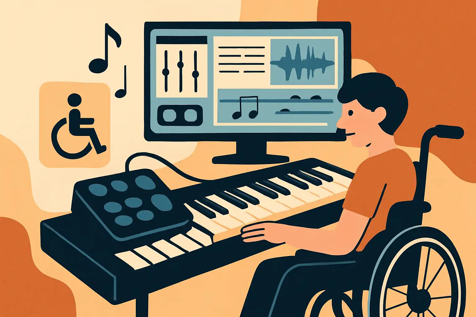 Zo maak je je keyboardsetup toegankelijk voor muzikanten met een beperking