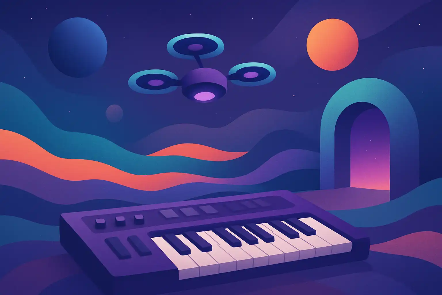 Zo transformeer je je keyboard tot een ambient-installatie: van drones tot interactieve ruimtes