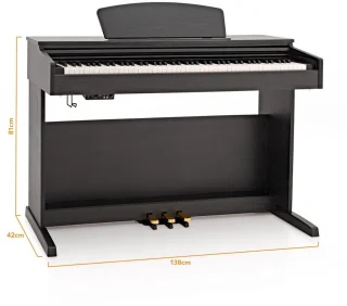 DP-10X Digitale Piano van Gear4music, Mat Zwart