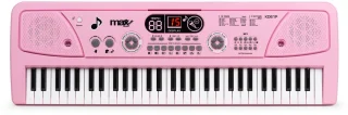 Keyboard piano kinderen - MAX KD61P - Keyboard met 61 toetsen - Microfoon en oplaadbare accu - Roze