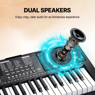 Paco Goederen® - Piano Keyboard - 61 toetsen - Digitaal toetsenbord - Elektrische Piano - Keyboard Piano - 200 ritmes of 600 tonen voor beginners