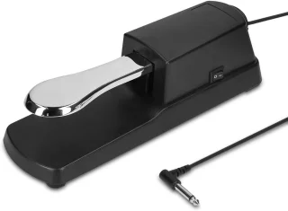 universeel sustainpedaal voor keyboard - Sustainpedaal 1,5 meter kabel voor digitale piano, synthesizer en elektronisch orgel - Zwart