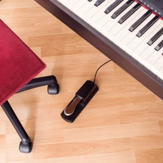universeel sustainpedaal voor keyboard - Sustainpedaal 1,5 meter kabel voor digitale piano, synthesizer en elektronisch orgel - Zwart
