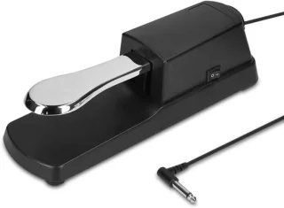universeel sustainpedaal voor keyboard - Sustainpedaal 1,5 meter kabel voor digitale piano, synthesizer en elektronisch orgel - Zwart