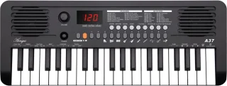 Áengus Keyboard Piano Keyboard Kind met 37 toetsen - Aanslaggevoelige Toetsen - USB-C MIDI - Zwart
