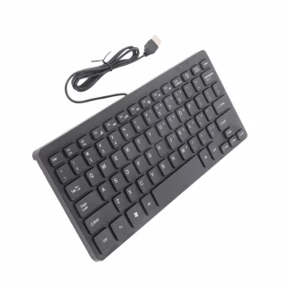 Keyboard Without Numeric Keypad, Compact Keyboard USB Keyboard Mini Keyboard Small Wired Keyboard for Desktop