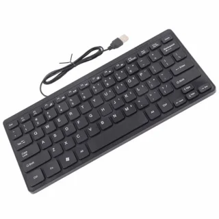 Keyboard Without Numeric Keypad, Compact Keyboard USB Keyboard Mini Keyboard Small Wired Keyboard for Desktop