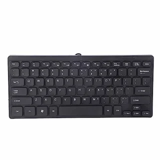 Keyboard Without Numeric Keypad, Compact Keyboard USB Keyboard Mini Keyboard Small Wired Keyboard for Desktop