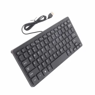 Keyboard Without Numeric Keypad, Compact Keyboard USB Keyboard Mini Keyboard Small Wired Keyboard for Desktop