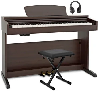 DP-10 X Digitale Piano bam Gear4music + Accessoireset, Dark RW