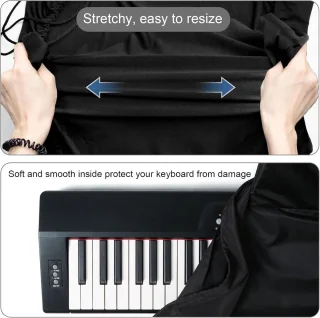 Dustproof Cover voor 88 Keys Digitale Keyboard - Piano Keyboard 88 Keys met Trekkoord - Piano Bescherming