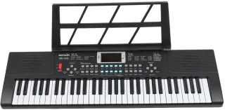 MoMiKa Kindvriendelijk Keyboard – 61 Toetsen, 32 Geluidsopties, Microfoon, 67,5 cm Breed - Stroom- en Batterijfunctie – Muziek Instrument - Eenvoudig in Gebruik – Ideaal Cadeau voor Kinderen!