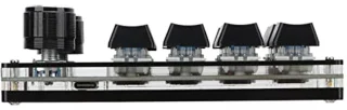 12-toets mini mechanisch toetsenbord (zwart)