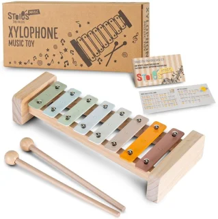 8 tegels Colours of Joy C-key xylofoon piano keyboard speelgoed voor kinderen en peuters