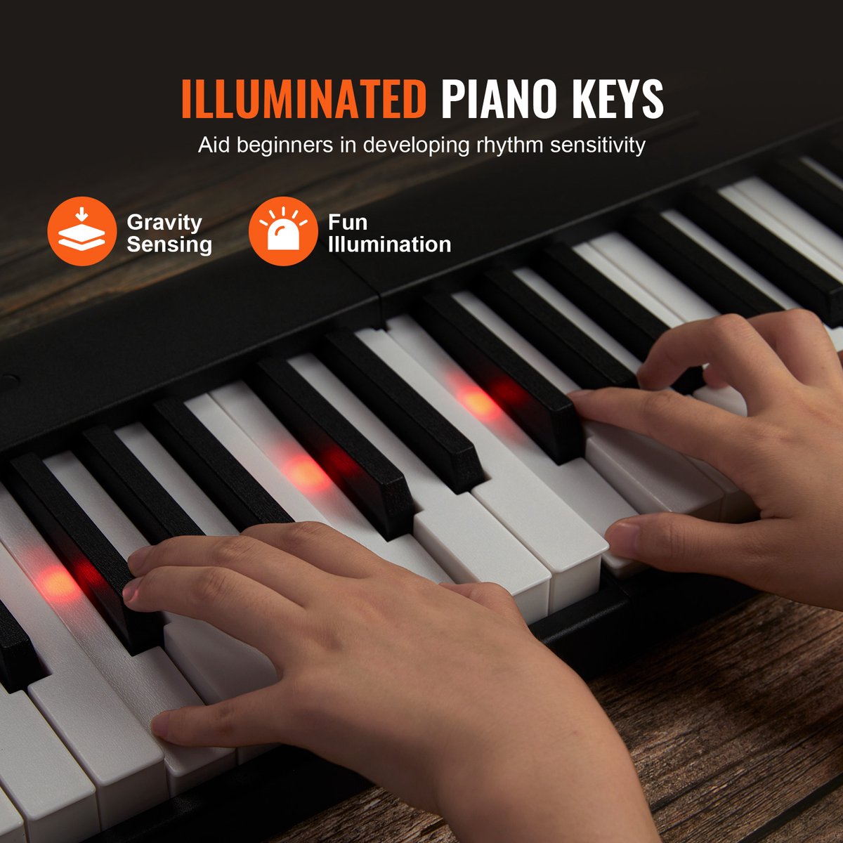 88-toets Opvouwbaar Bluetooth MIDI Pianoklavier