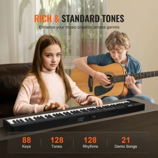 88-toets Opvouwbaar Bluetooth MIDI Pianoklavier