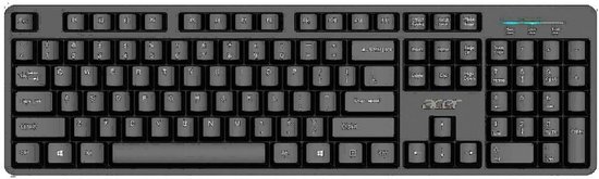 Acer USB Wired Keyboard QWERTY US International Zwart
