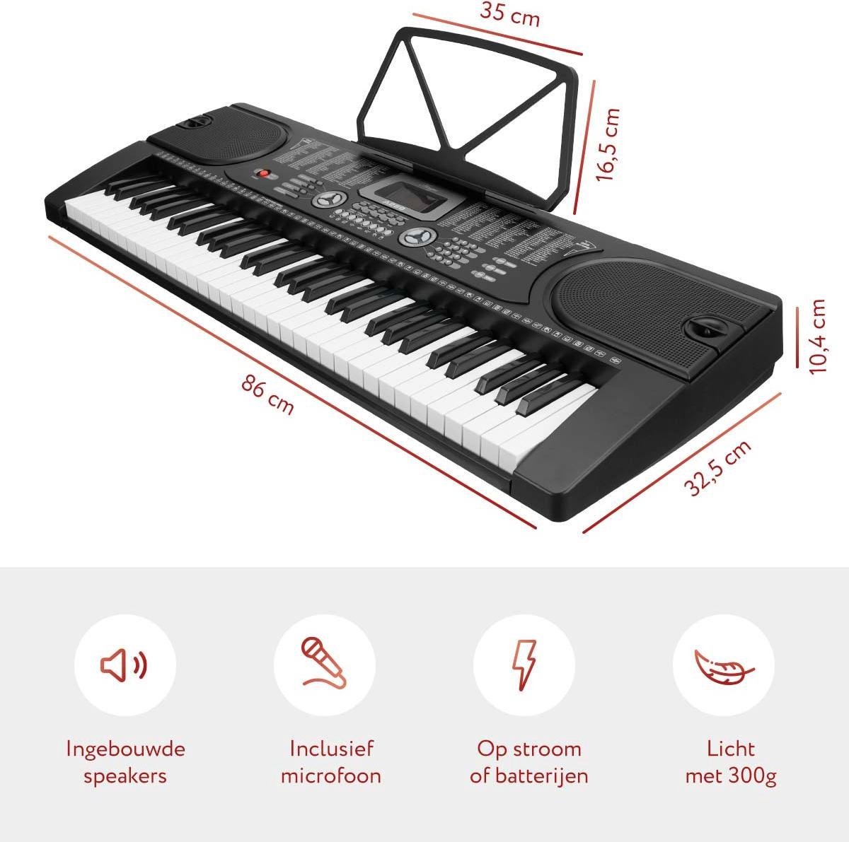 Áengus A289 Piano Keyboard 61 toetsen