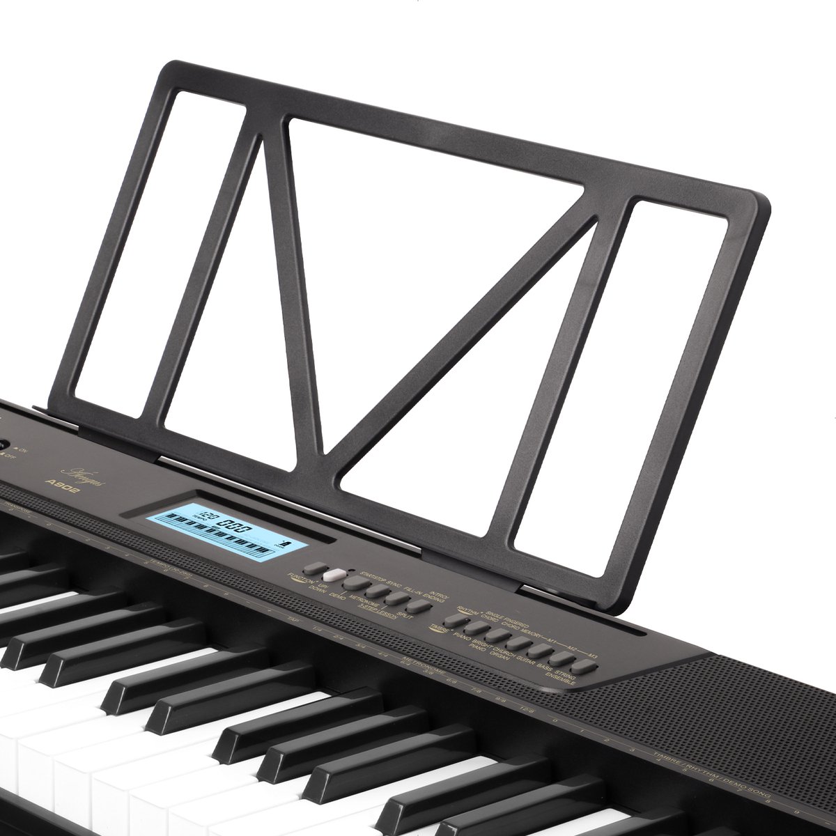 Áengus A902 Keyboard Piano 61 toetsen USB MIDI inclusief sustain pedaal