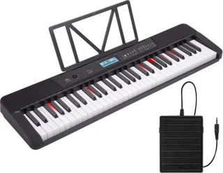 Áengus A902 Keyboard Piano 61 toetsen USB MIDI inclusief sustain pedaal