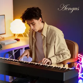 Áengus A902 Keyboard piano 61 toetsen USB MIDI sustain pedaal standaard
