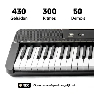 Áengus A902 Keyboard piano 61 toetsen USB MIDI sustain pedaal standaard