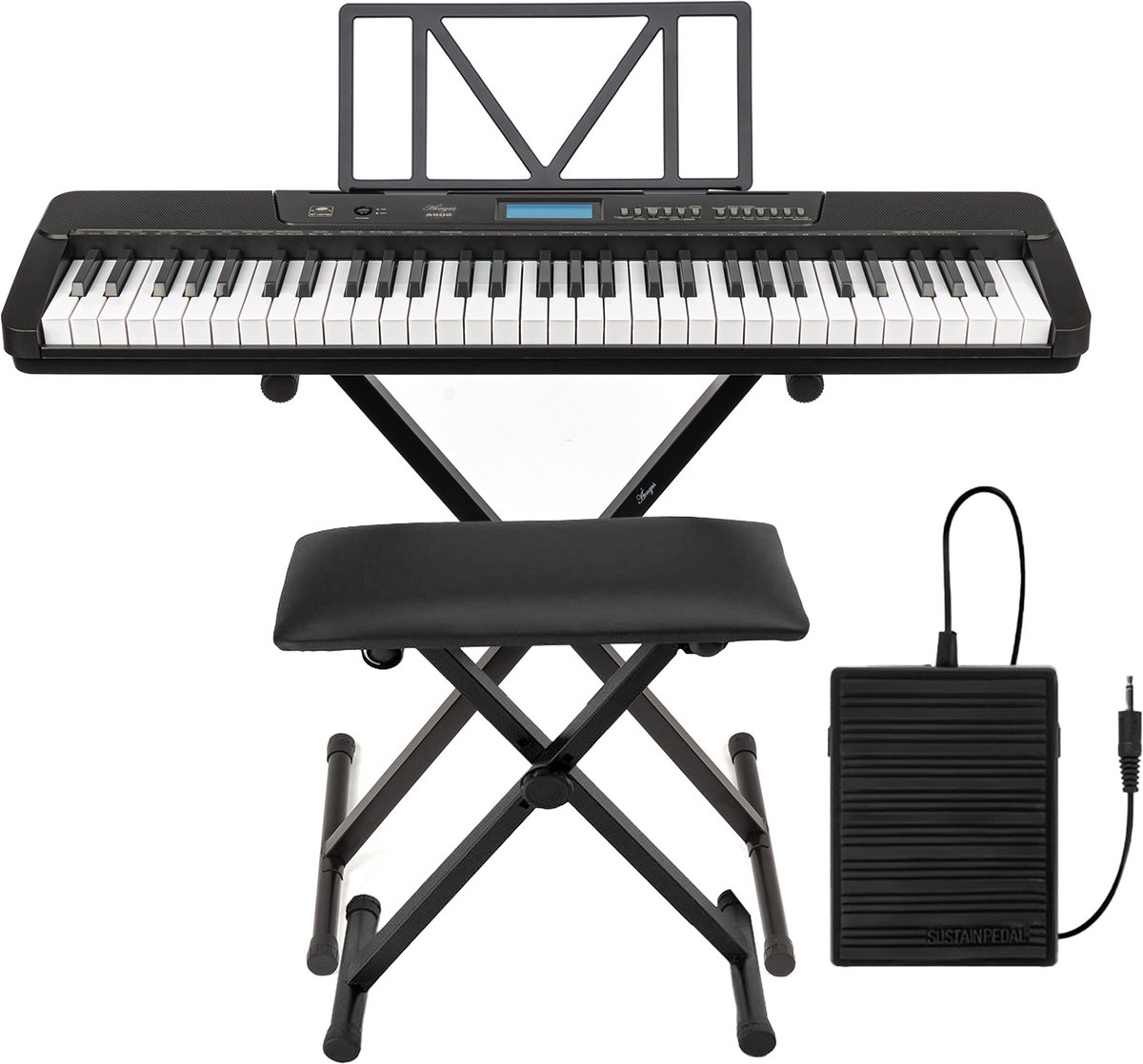 Áengus A902 Keyboard Set 61 toetsen USB MIDI