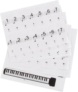 Allecto Piano-toetsstickers voor elektronisch orgel