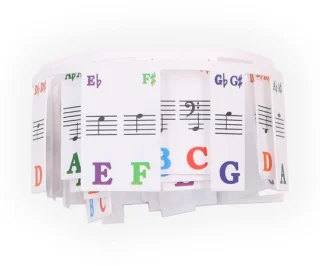 Allecto - Pianoklavier nootlabels voor 61-toetsen