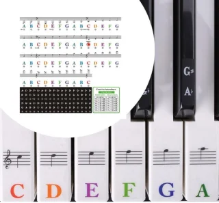 Allecto - Pianotoetsstickers